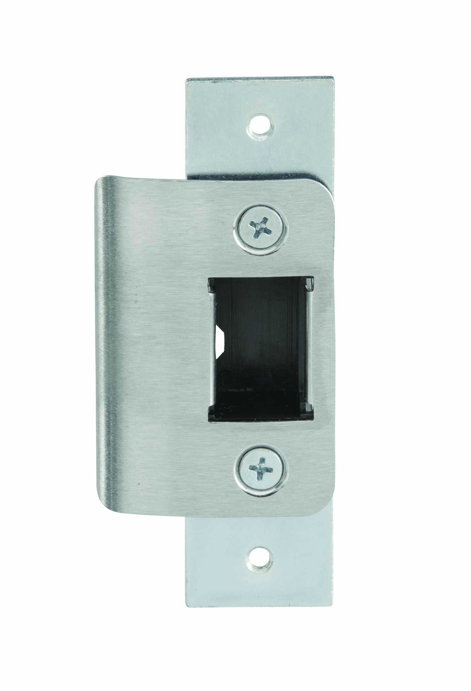 Adams Rite 490201630 Short Radius Deadlatch Strike with Dust Box Satin Stainless Steel Finish