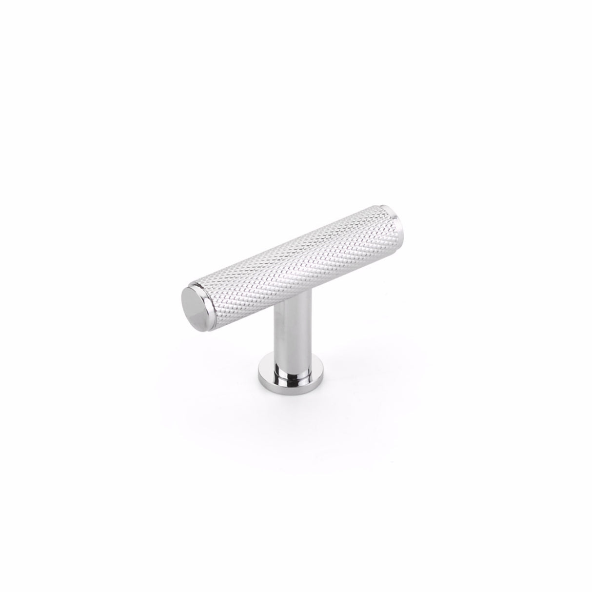 Schaub 5001-26 2" Center to Center Pub House Knurled T Cabinet Knob Polished Chrome Finish