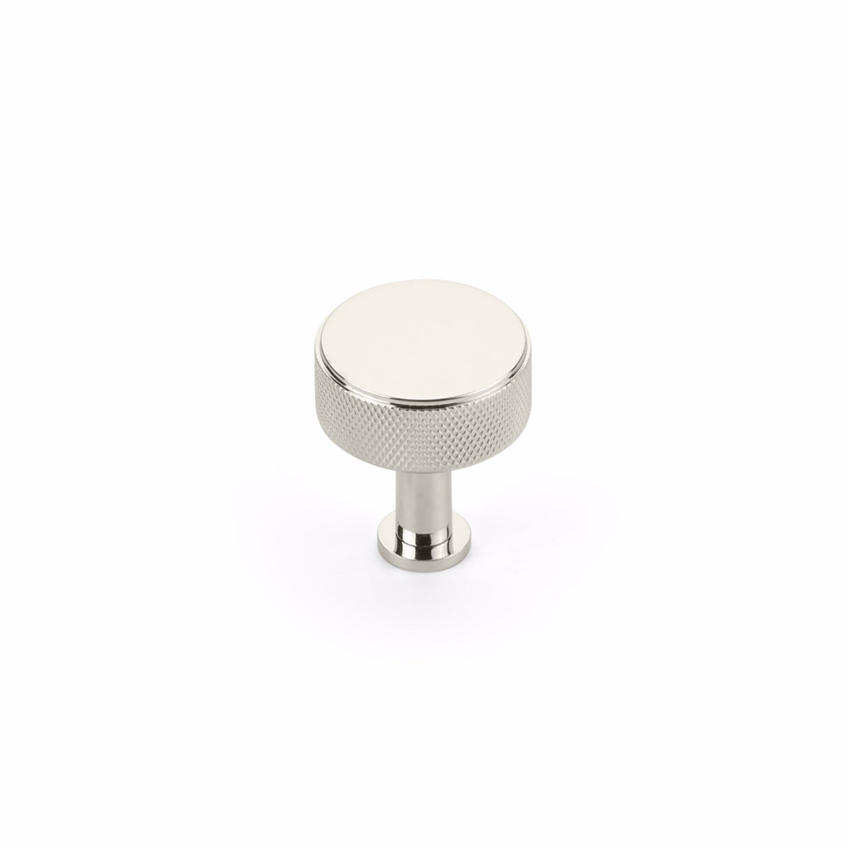 Schaub 5002-PN 1-1/4" Center to Center Pub House Knurled Cabinet Knob Polished Nickel Finish