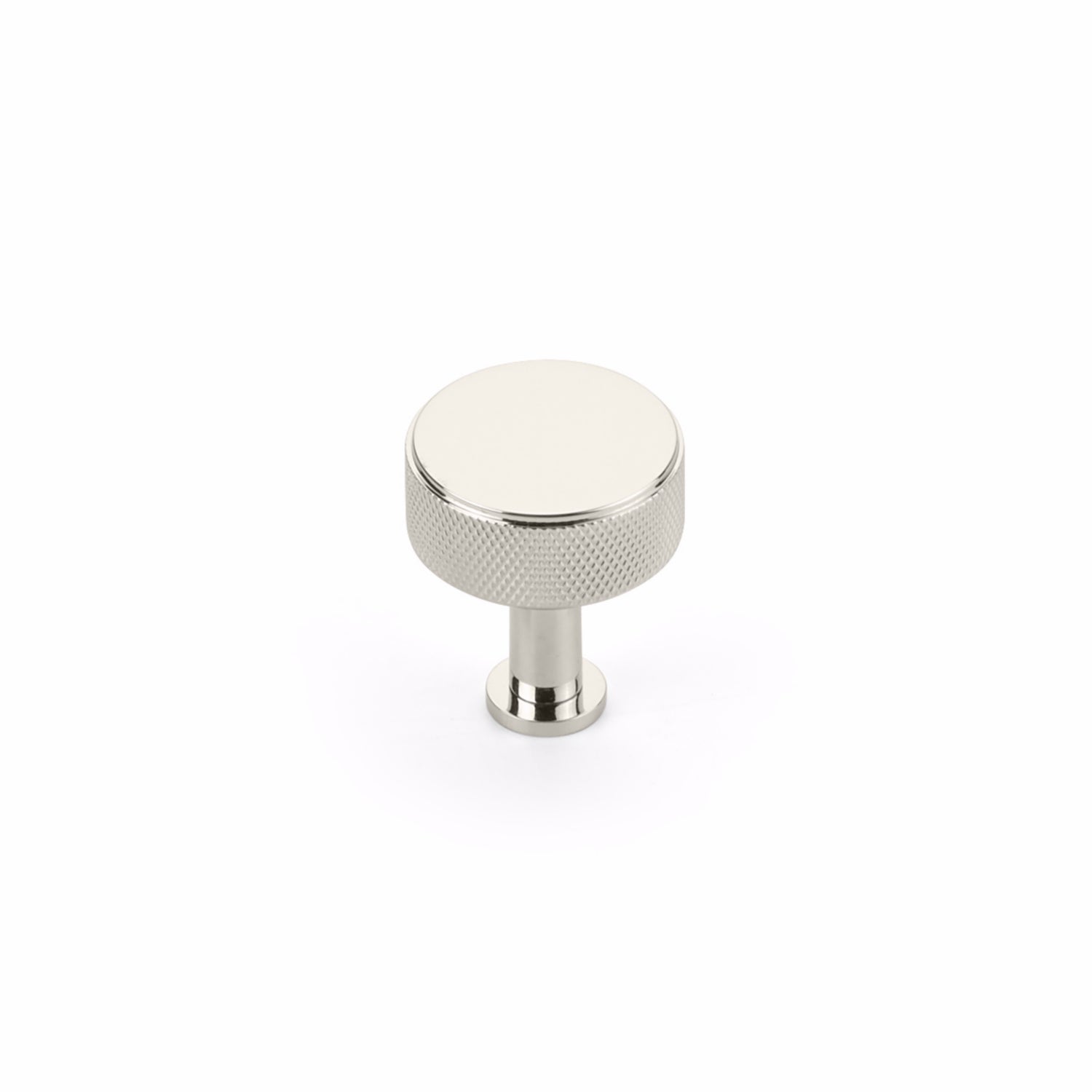 Schaub 5002-PN 1-1/4" Center to Center Pub House Knurled Cabinet Knob Polished Nickel Finish