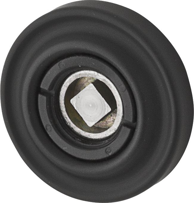 Baldwin 5002190 1-3/4" Passage Rose Flat Satin Black Finish