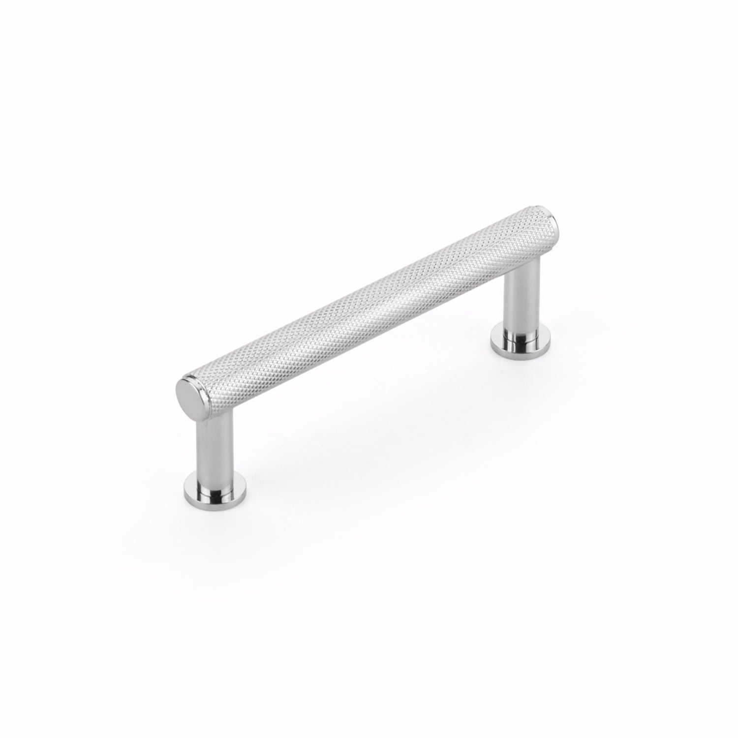 Schaub 5003-26 3-1/2" Center to Center Pub House Knurled Cabinet Pull Polished Chrome Finish