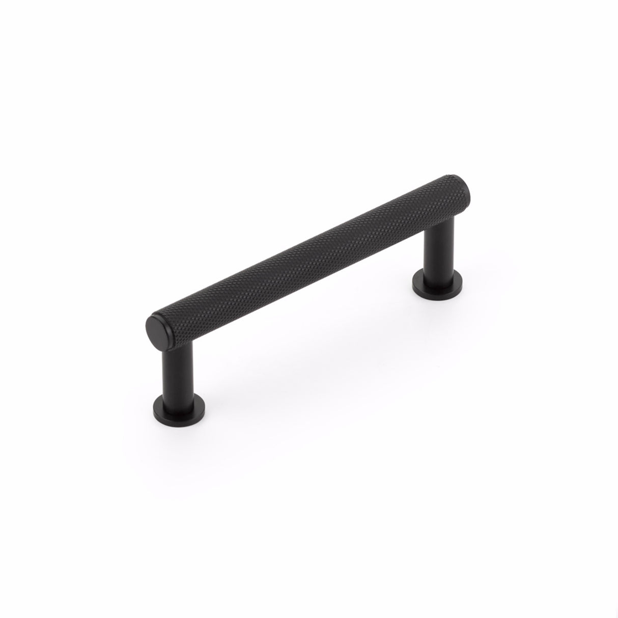 Schaub 5003-MB 3-1/2" Center to Center Pub House Knurled Cabinet Pull Matte Black Finish