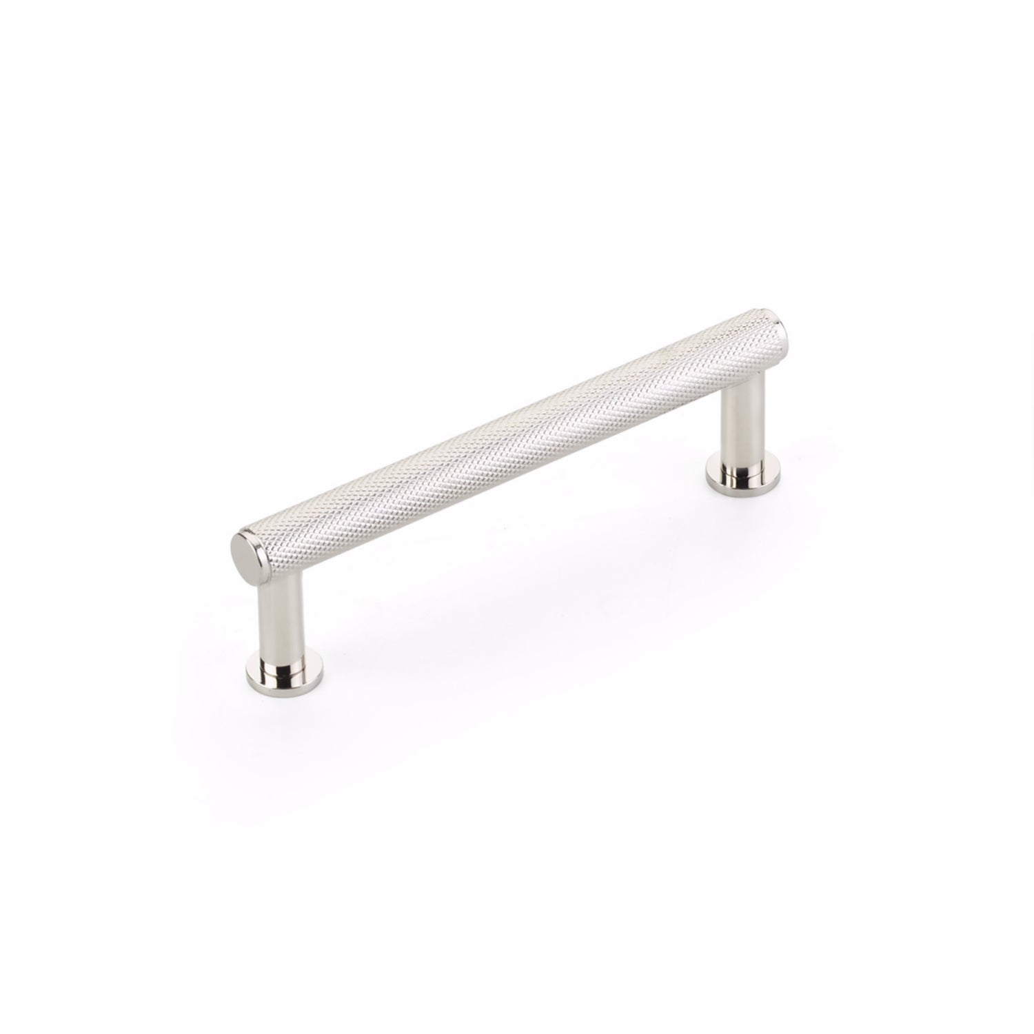 Schaub 5004-PN 4" Center to Center Pub House Knurled Cabinet Pull Polished Nickel Finish