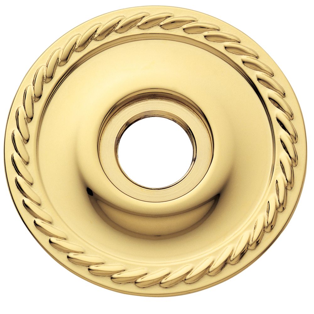 Baldwin 5004003IDM Single Dummy 2-5/8" Rope Rose Lifetime Brass Finish