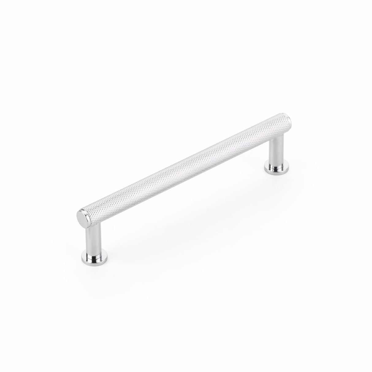 Schaub 5005-26 5" Center to Center Pub House Knurled Cabinet Pull Polished Chrome Finish