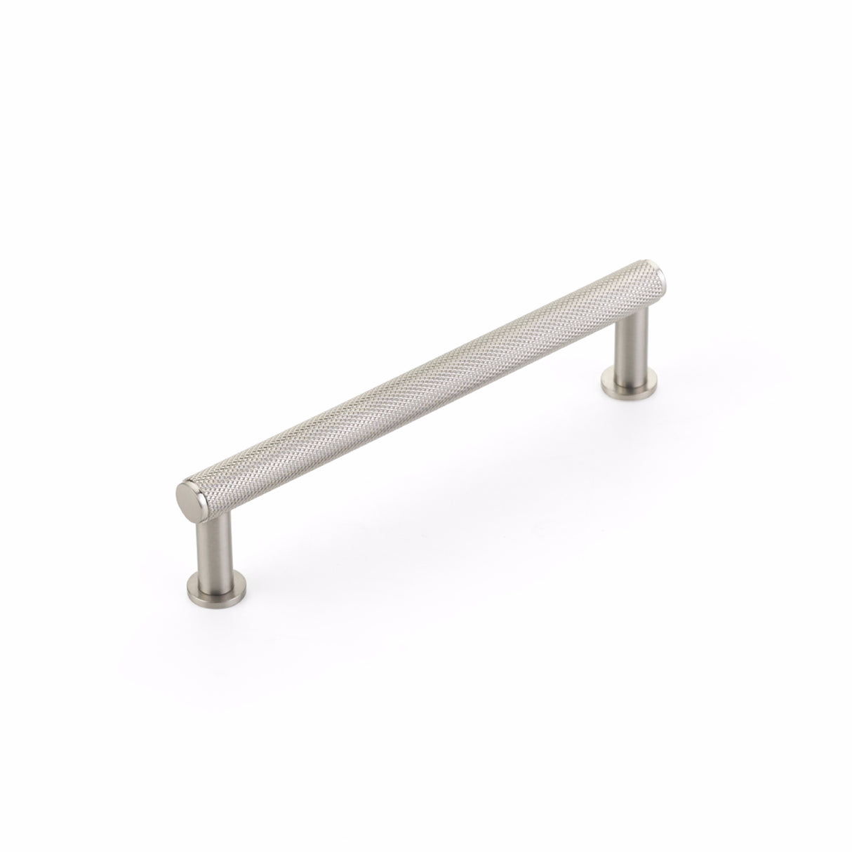 Schaub 5005-BN 5" Center to Center Pub House Knurled Cabinet Pull Brushed Nickel Finish