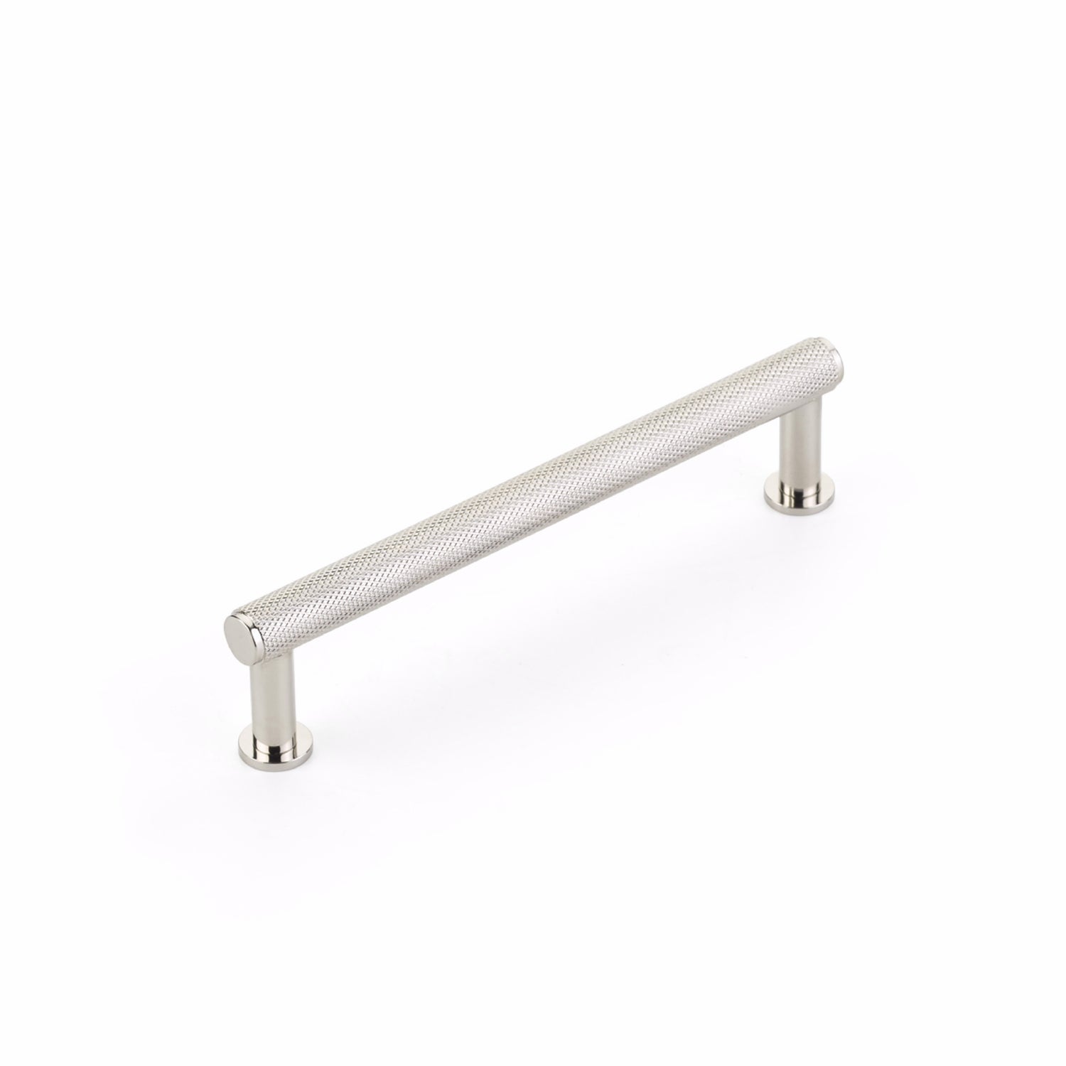 Schaub 5005-PN 5" Center to Center Pub House Knurled Cabinet Pull Polished Nickel Finish