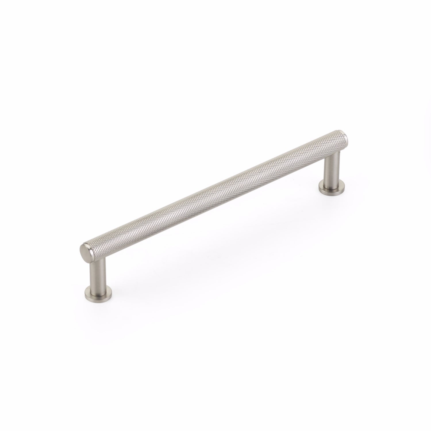 Schaub 5006-BN 6" Center to Center Pub House Knurled Cabinet Pull Brushed Nickel Finish