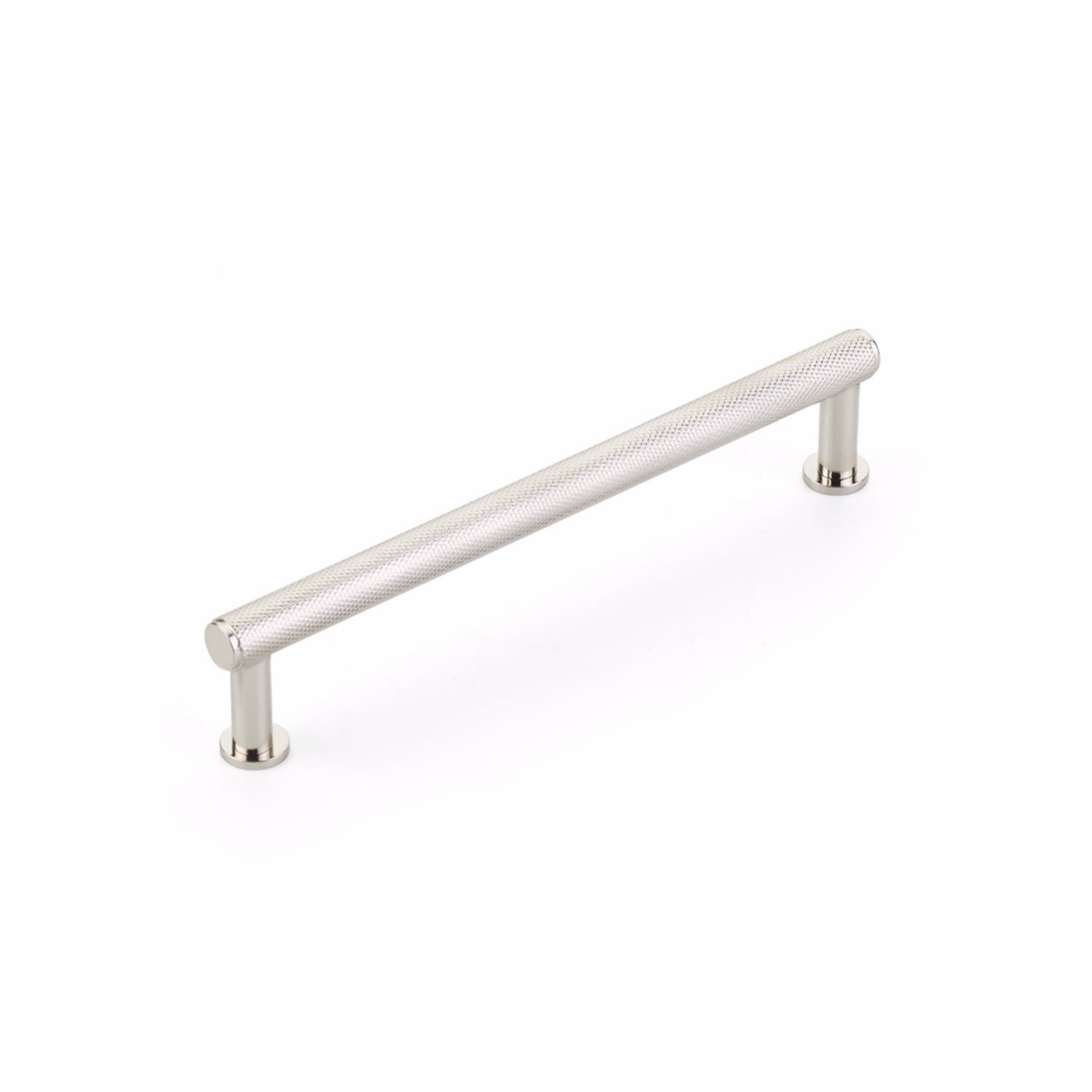 Schaub 5006-PN 6" Center to Center Pub House Knurled Cabinet Pull Polished Nickel Finish
