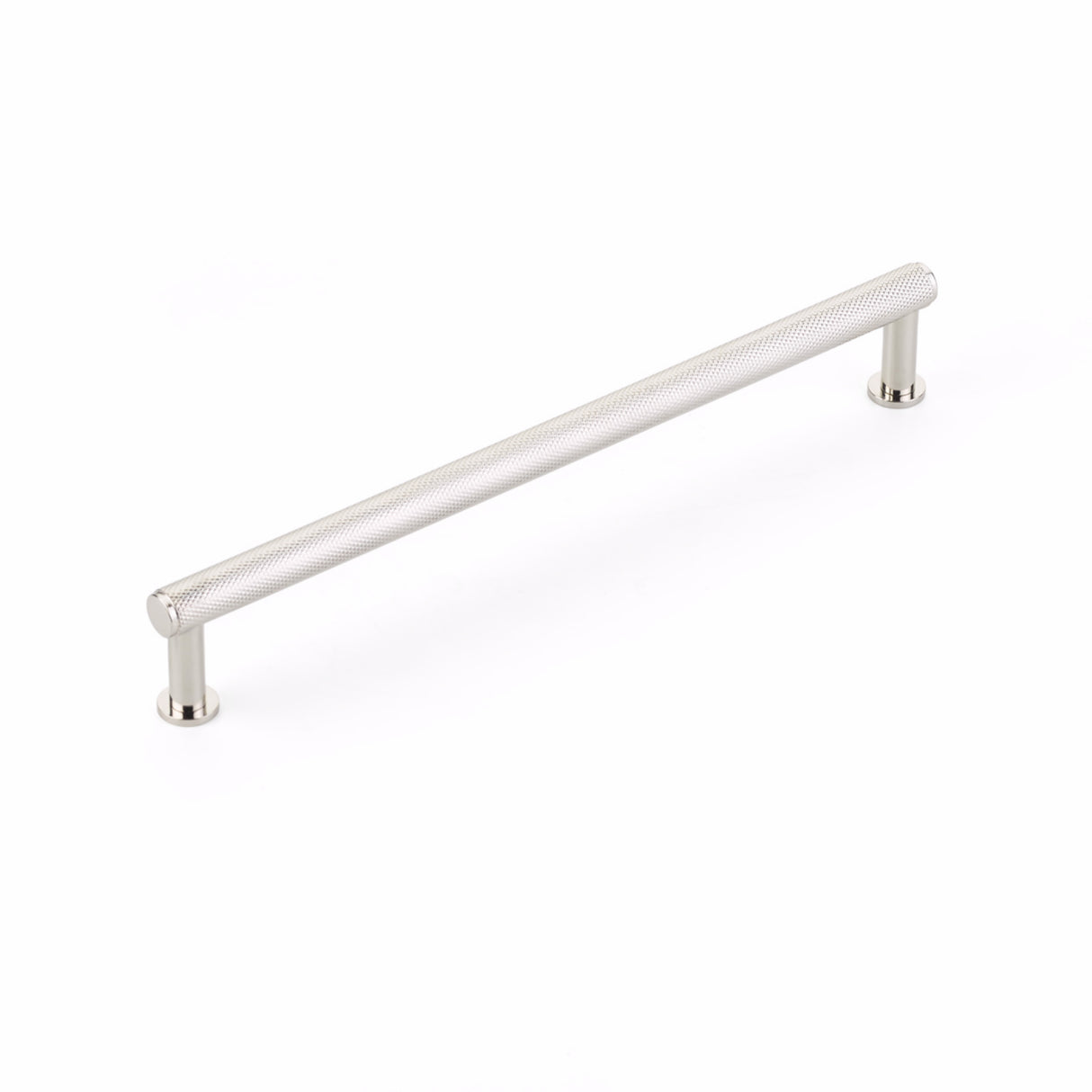 Schaub 5008-PN 8" Center to Center Pub House Knurled Cabinet Pull Polished Nickel Finish
