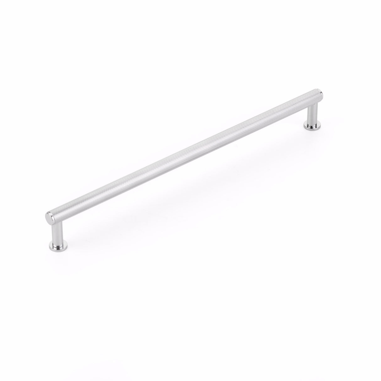 Schaub 5010-26 10" Center to Center Pub House Knurled Cabinet Pull Polished Chrome Finish