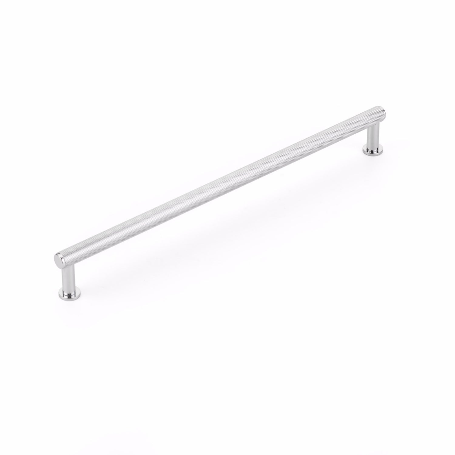 Schaub 5010-26 10" Center to Center Pub House Knurled Cabinet Pull Polished Chrome Finish