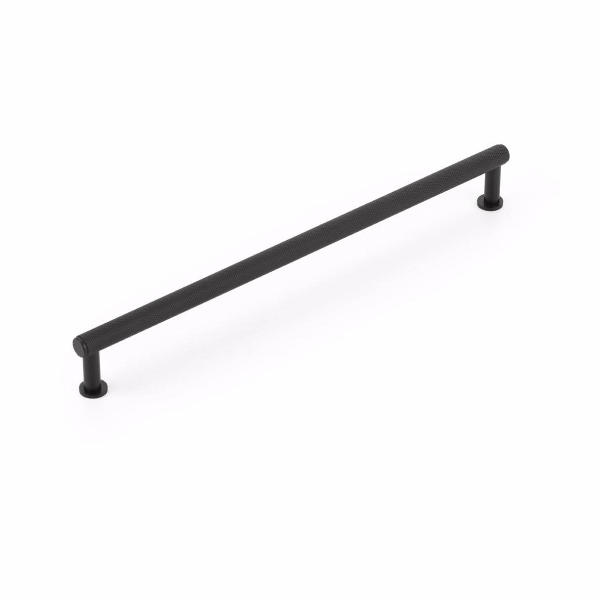 Schaub 5010-MB 10" Center to Center Pub House Knurled Cabinet Pull Matte Black Finish