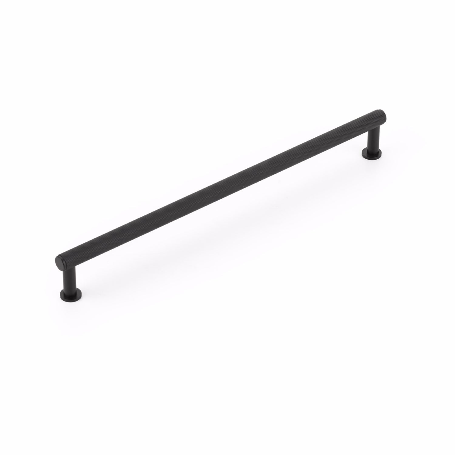 Schaub 5010-MB 10" Center to Center Pub House Knurled Cabinet Pull Matte Black Finish