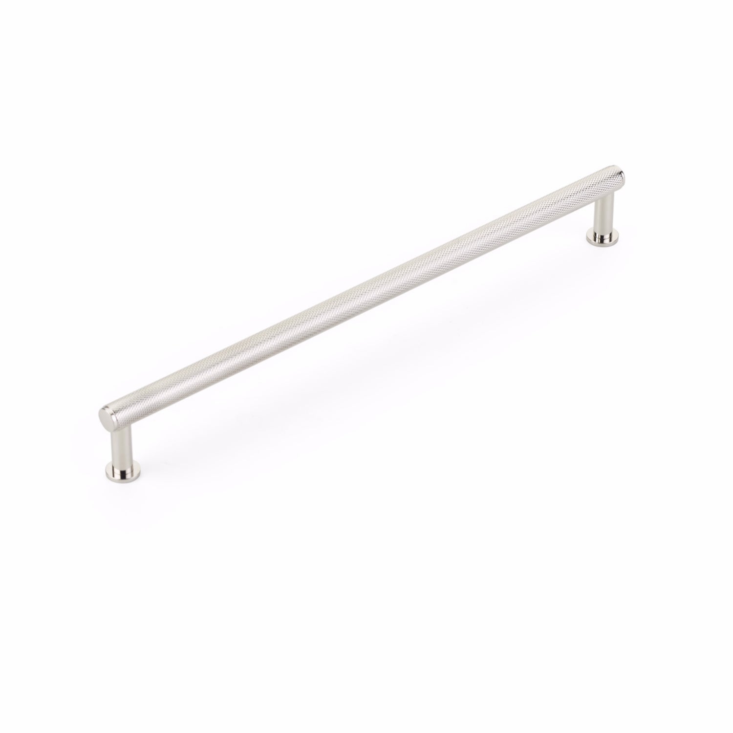 Schaub 5010-PN 10" Center to Center Pub House Knurled Cabinet Pull Polished Nickel Finish