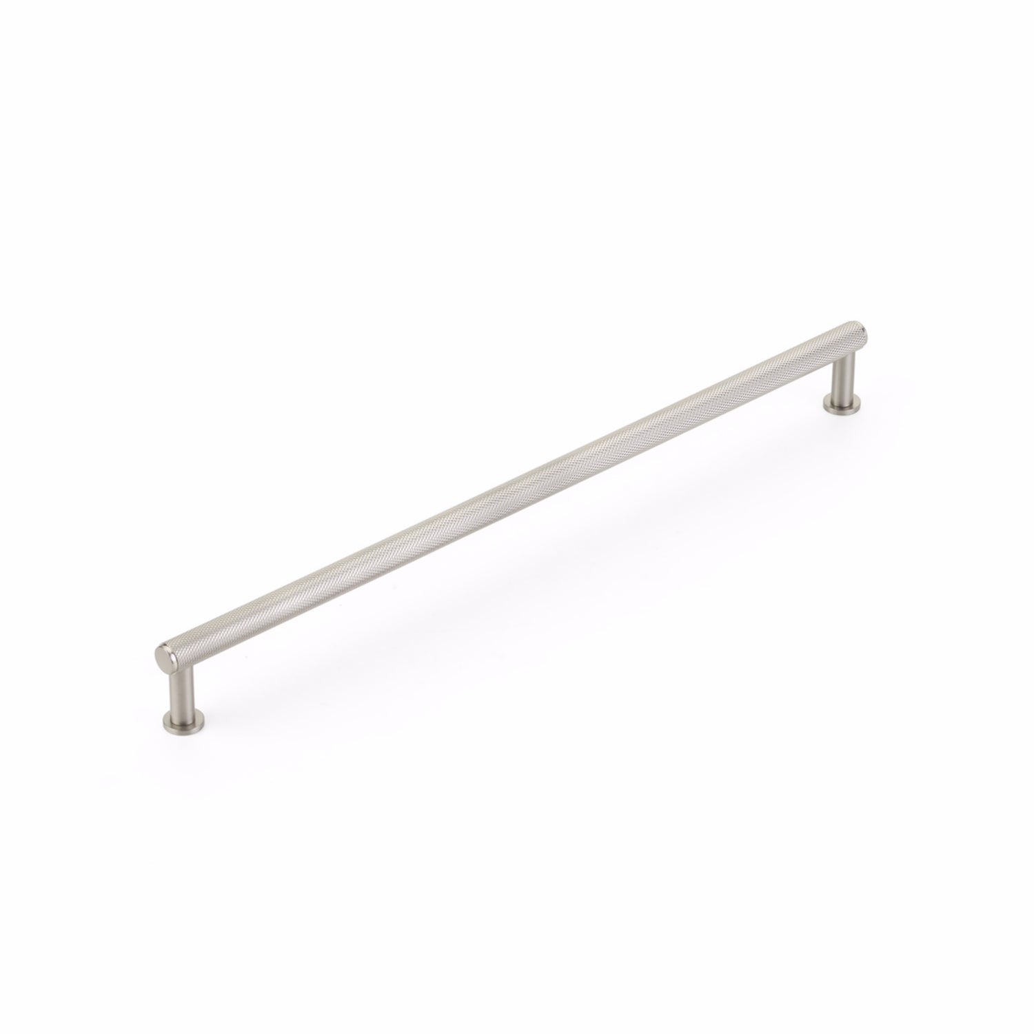 Schaub 5012-BN 12" Center to Center Pub House Knurled Cabinet Pull Brushed Nickel Finish