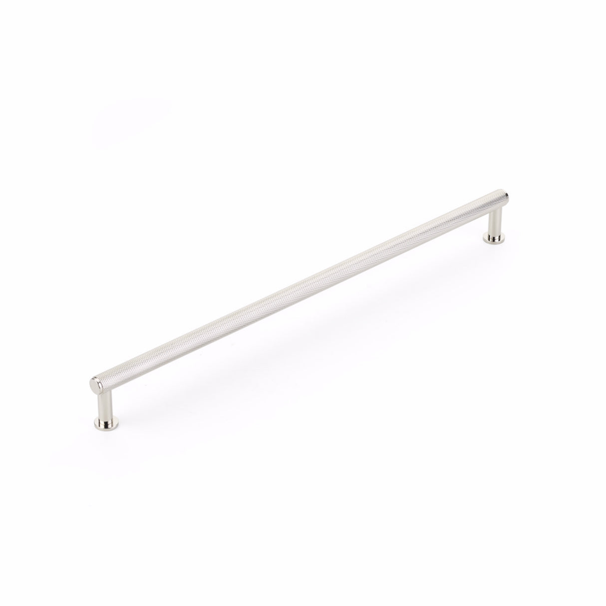 Schaub 5012-PN 12" Center to Center Pub House Knurled Cabinet Pull Polished Nickel Finish