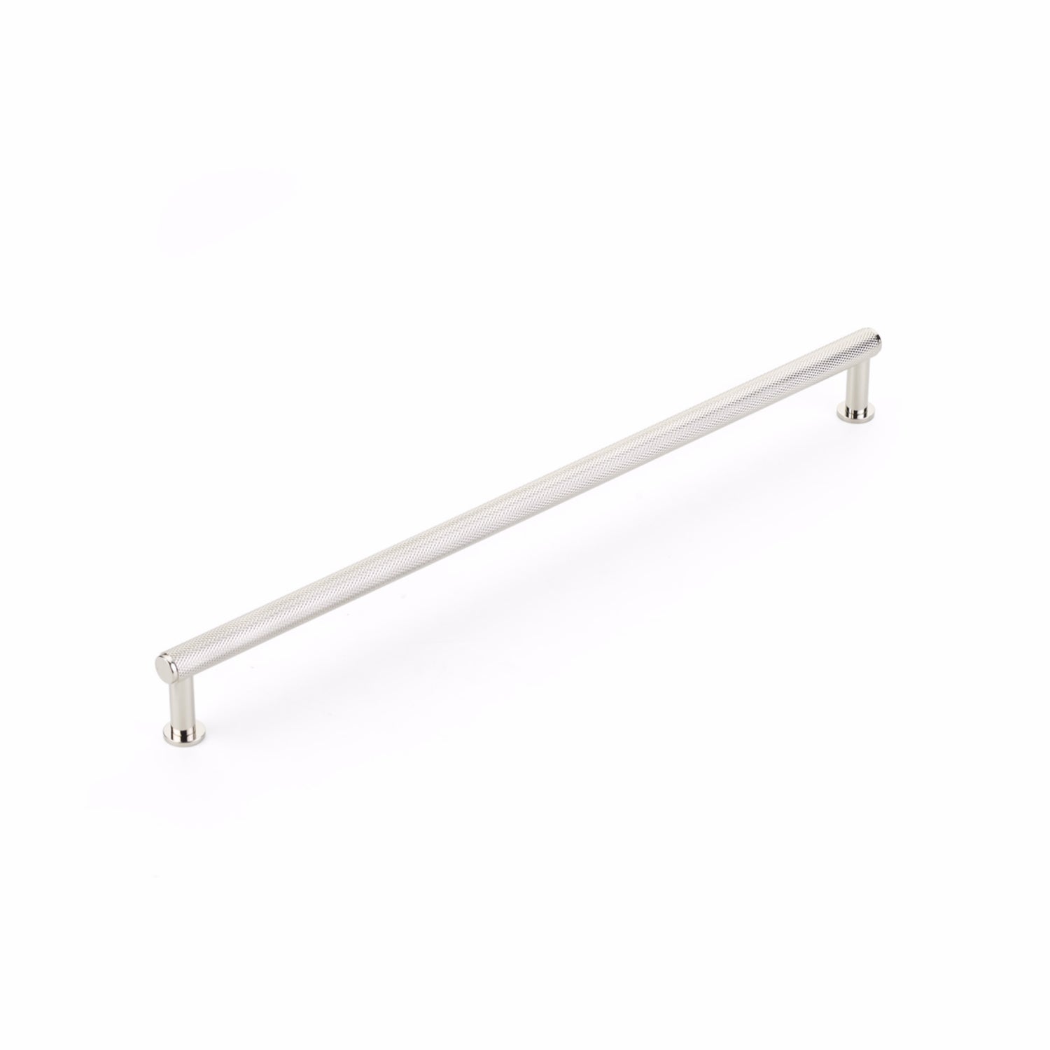 Schaub 5012-PN 12" Center to Center Pub House Knurled Cabinet Pull Polished Nickel Finish