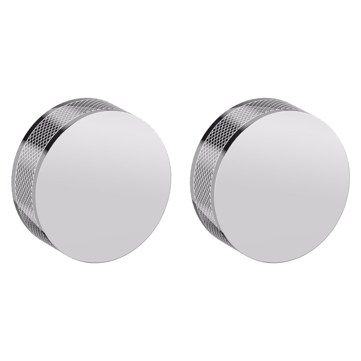 Baldwin 5054260MR Pair 5054 Knurled Knob Less Rose Bright Chrome Finish