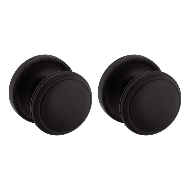Baldwin 5069102PASS Preconfigured 5069 Knob with 5076 Rose Passage Lock with 2-3/8" Backset and Full Lip Strike Oil Rubbed Bronze Finish - Baldwin Quickship Item *