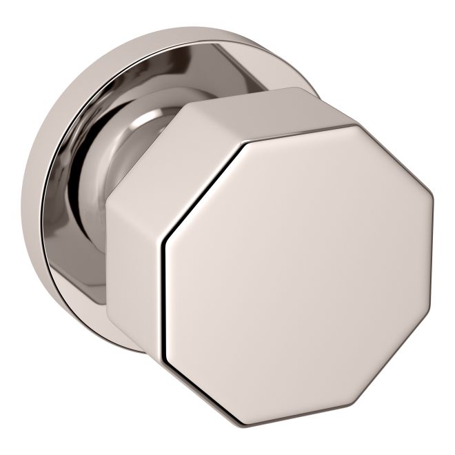 Baldwin 5073055IDM Preconfigured 5073 Knob with 5046 Rose Half Dummy Lock Lifetime Bright Nickel Finish - Baldwin Quickship Item *