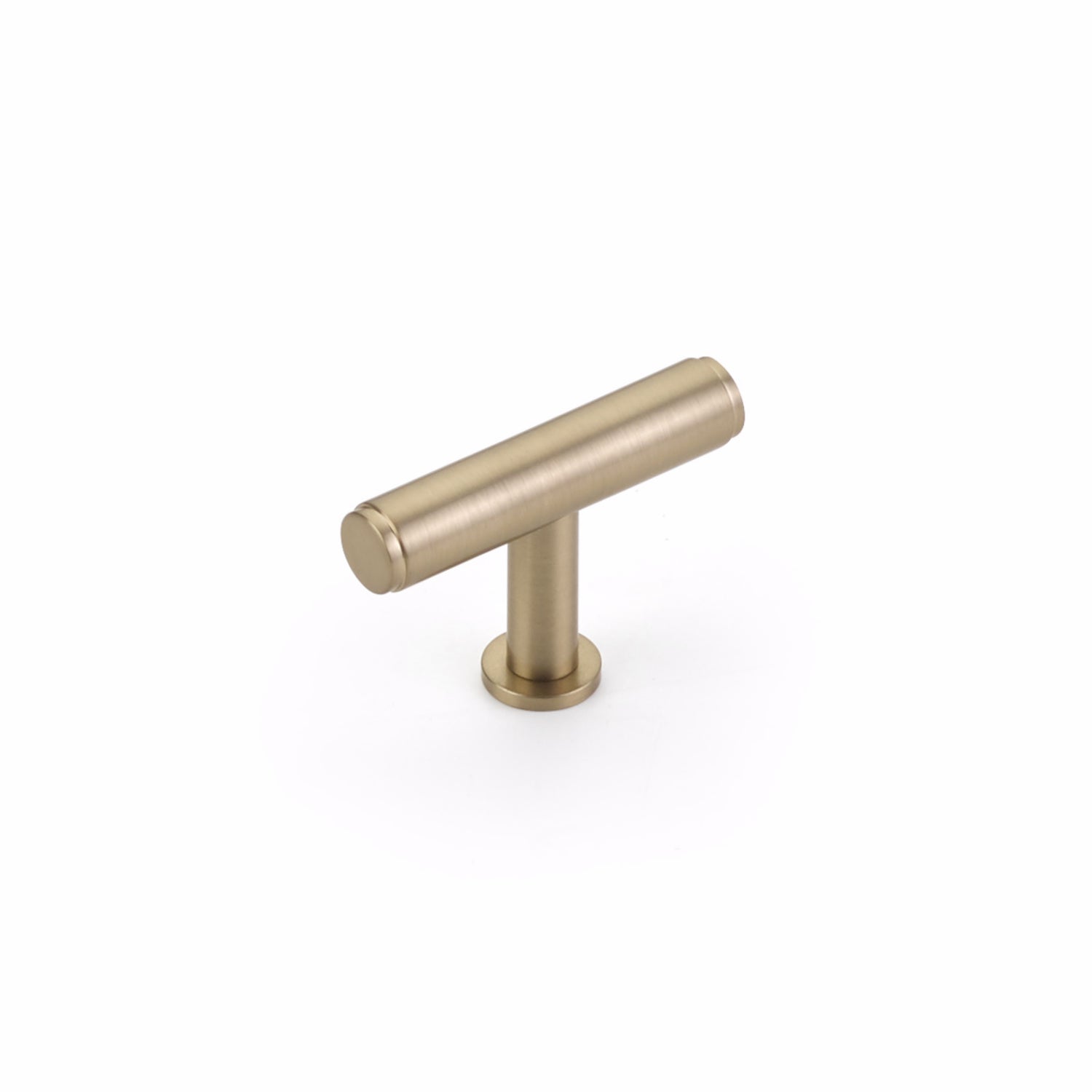 Schaub 5101-SSB 2" Pub House T Cabinet Knob Signature Satin Brass Finish