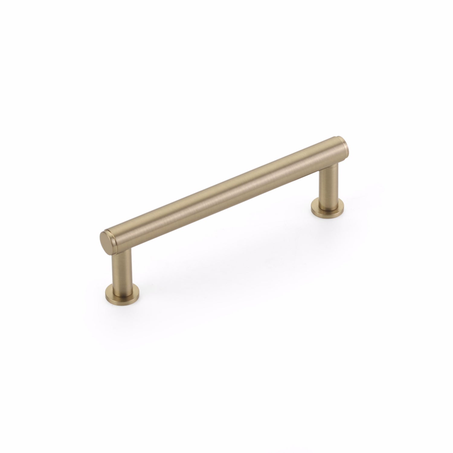 Schaub 5104-SSB 4" Center to Center Pub House Cabinet Pull Signature Satin Brass Finish