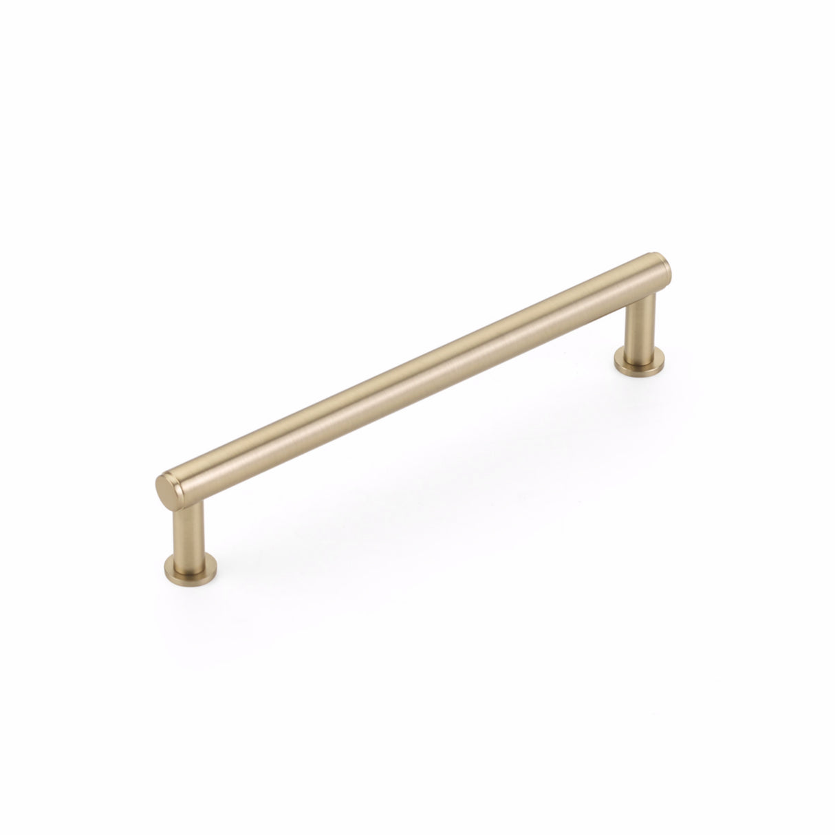 Schaub 5106-SSB 6" Center to Center Pub House Cabinet Pull Signature Satin Brass Finish