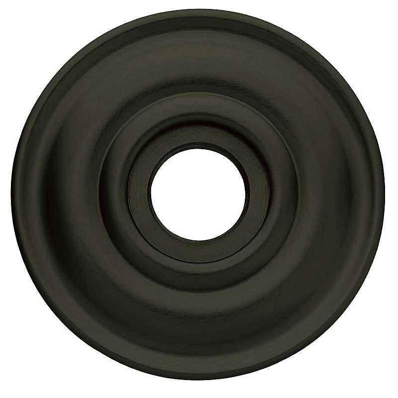 Baldwin 5148190 2-5/8" Privacy Rose Flat Satin Black Finish