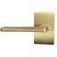 Emtek 5212HLOUS4LH Helios Lever Left Hand 2-3/8" Backset Privacy with Modern Rectangular Rose for 1-1/4" to 2" Door Satin Brass Finish