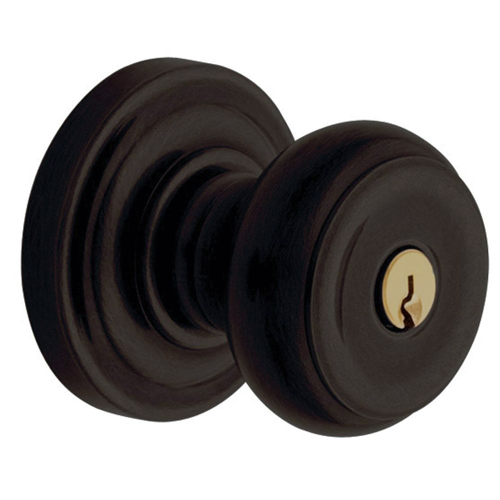 Baldwin 5213102ENTR 5213 Colonial Knob Standard Keyed Entry Oil Rubbed Bronze Finish