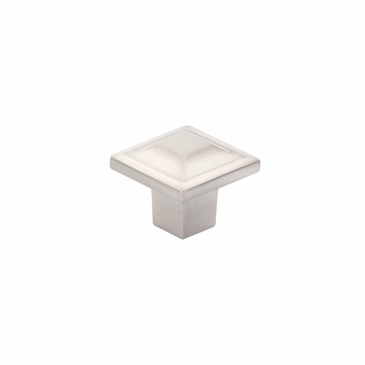 Schaub 530-BN 1-1/4" Menlo Park Square Cabinet Knob Brushed Nickel Finish
