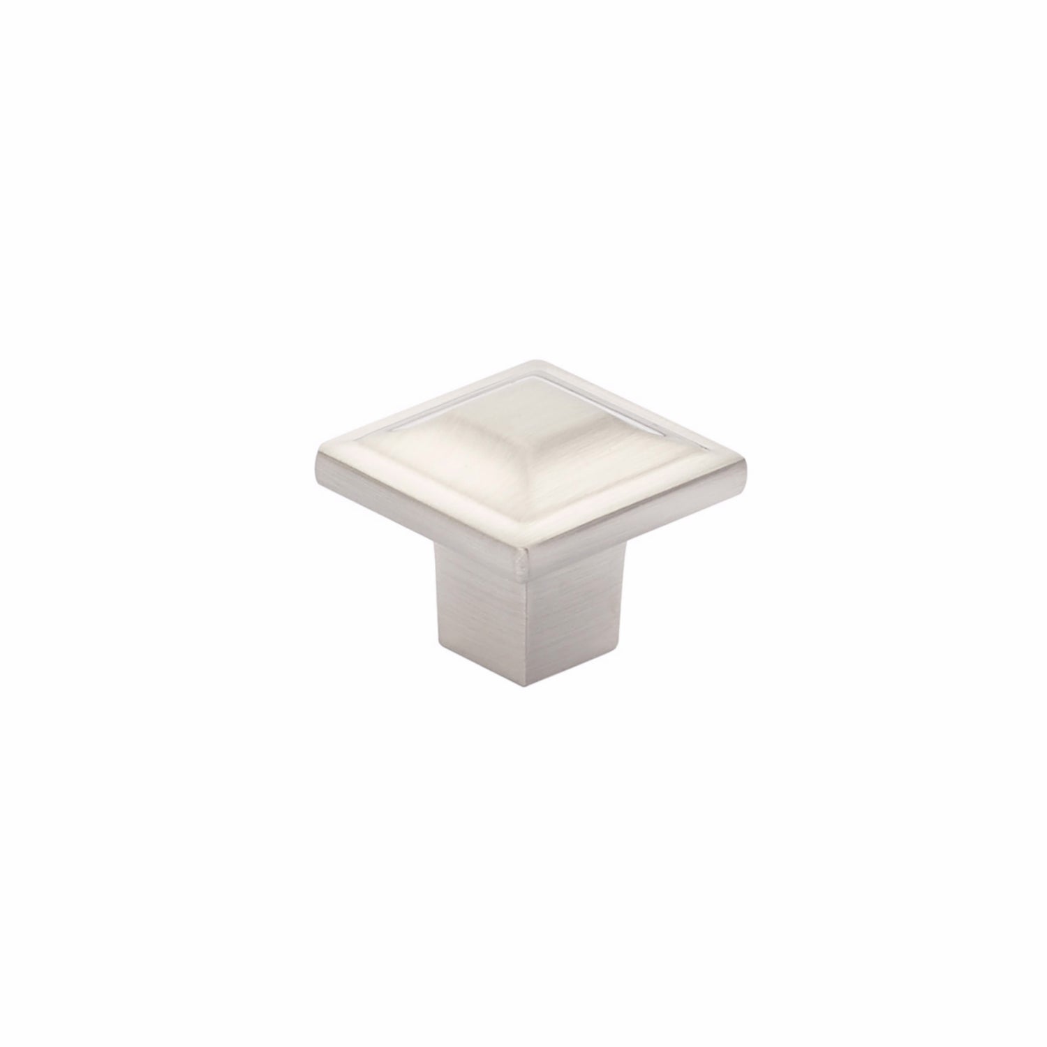 Schaub 530-BN 1-1/4" Menlo Park Square Cabinet Knob Brushed Nickel Finish