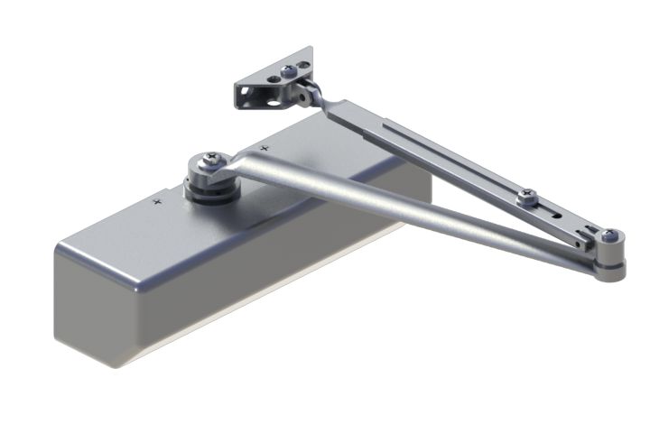 Hager 5300M16ALM Multi-Mount 1-6 Adjustable Regular Door Closer Aluminum Finish