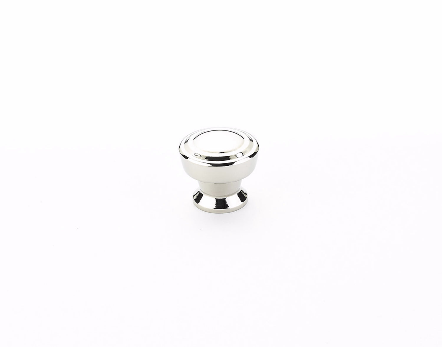 Schaub 533-PN 1-1/4" Menlo Park Round Cabinet Knob Polished Nickel Finish
