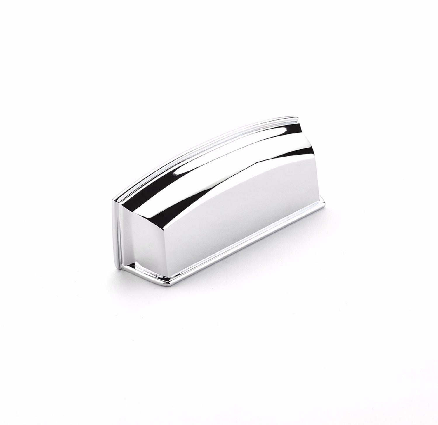 Schaub 534-26 Menlo Park 3-1/2" Center to Center Cabinet Cup Pull Polished Chrome Finish