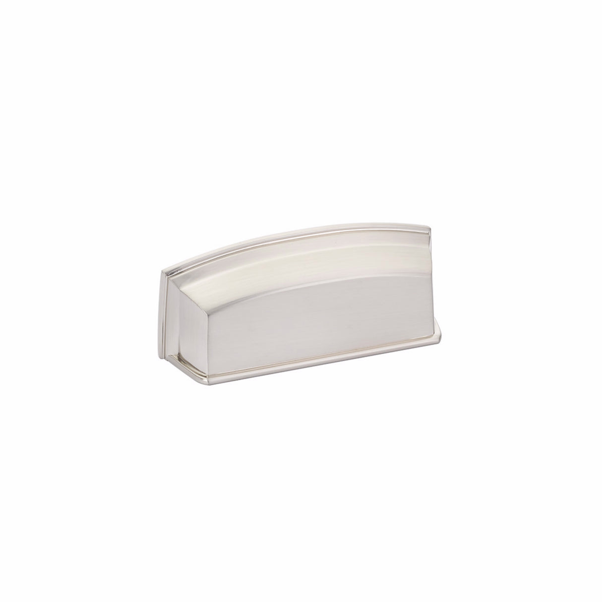 Schaub 534-BN Menlo Park 3-1/2" Center to Center Cabinet Cup Pull Brushed Nickel Finish
