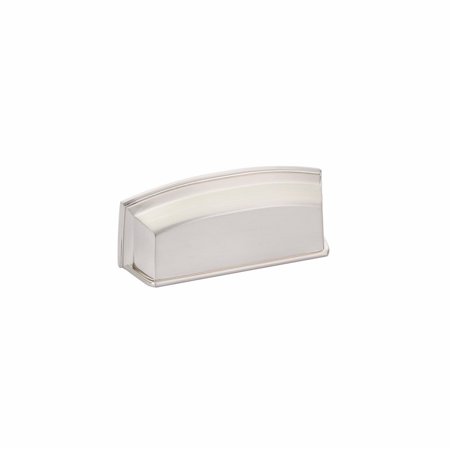 Schaub 534-BN Menlo Park 3-1/2" Center to Center Cabinet Cup Pull Brushed Nickel Finish