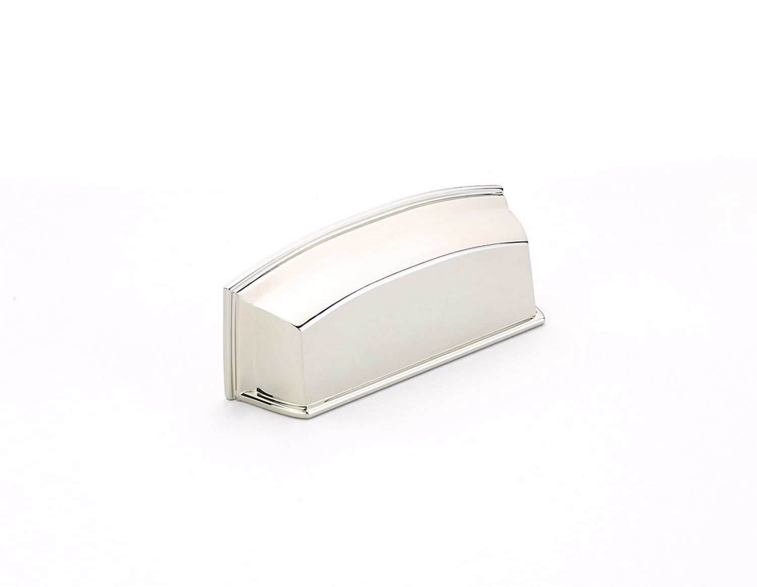 Schaub 534-PN Menlo Park 3-1/2" Center to Center Cabinet Cup Pull Polished Nickel Finish