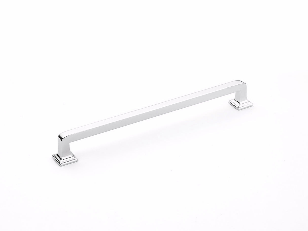 Schaub 536-26 8" Center to Center Menlo Park Cabinet Pull Polished Chrome Finish