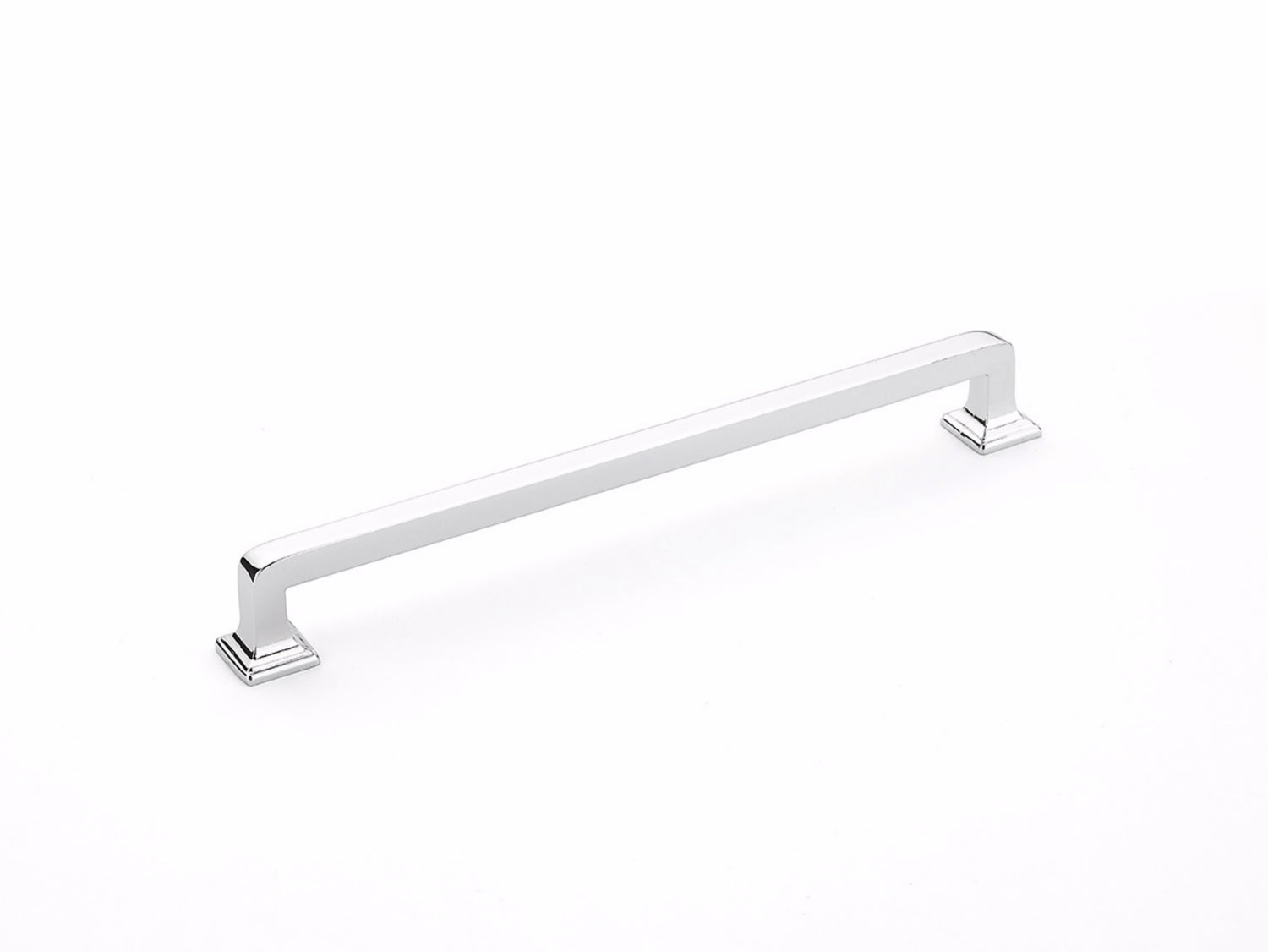 Schaub 536-26 8" Center to Center Menlo Park Cabinet Pull Polished Chrome Finish