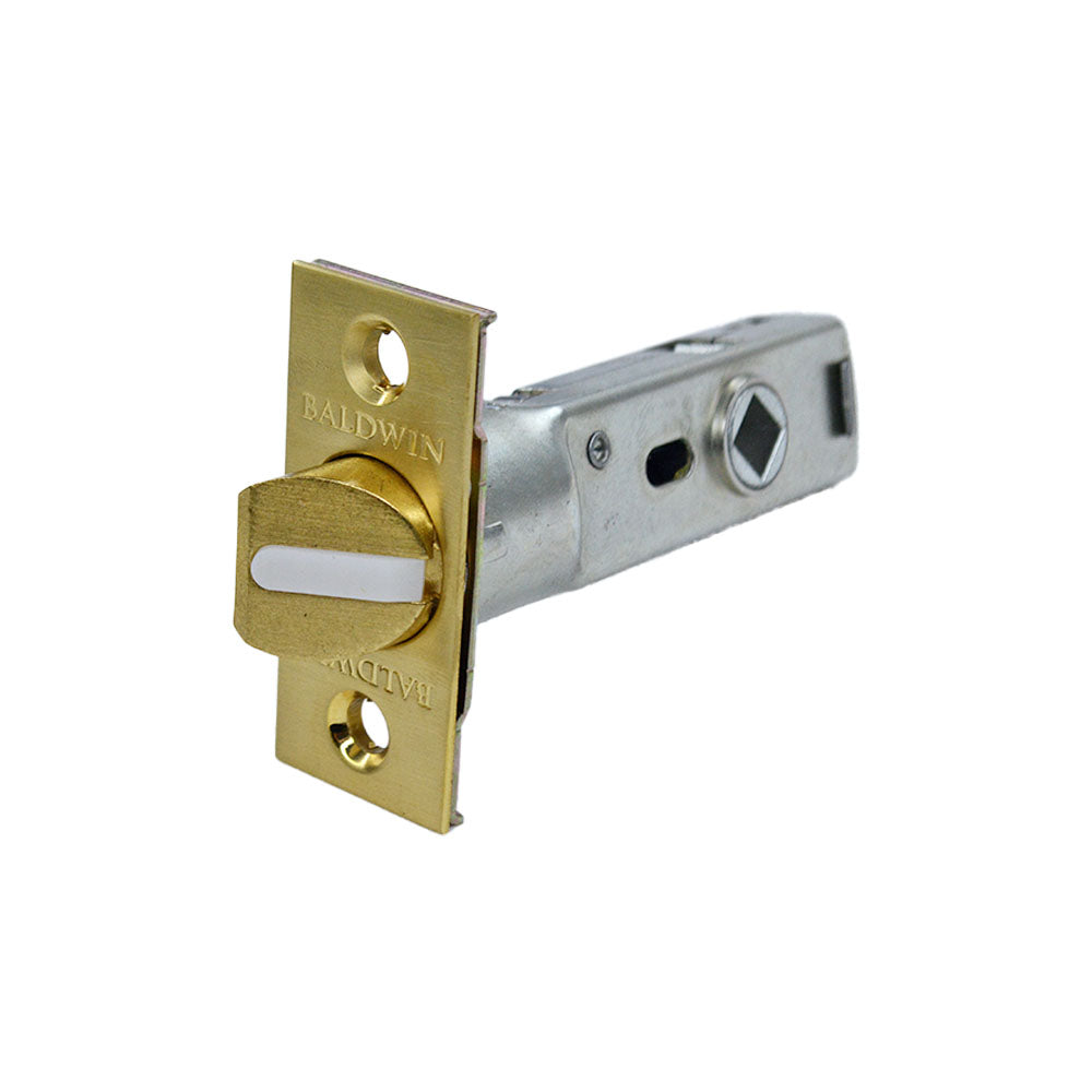 Baldwin 5510033FLS 2-3/8" Estate Knob Passage Latch with Full Lip Strike Vintage Brass Finish
