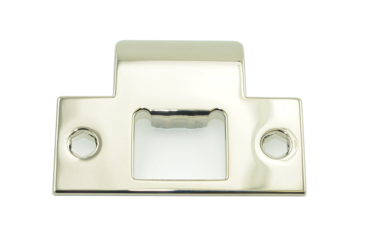 Baldwin 5510055TSTR T Strike with Dust Box Lifetime Bright Nickel Finish