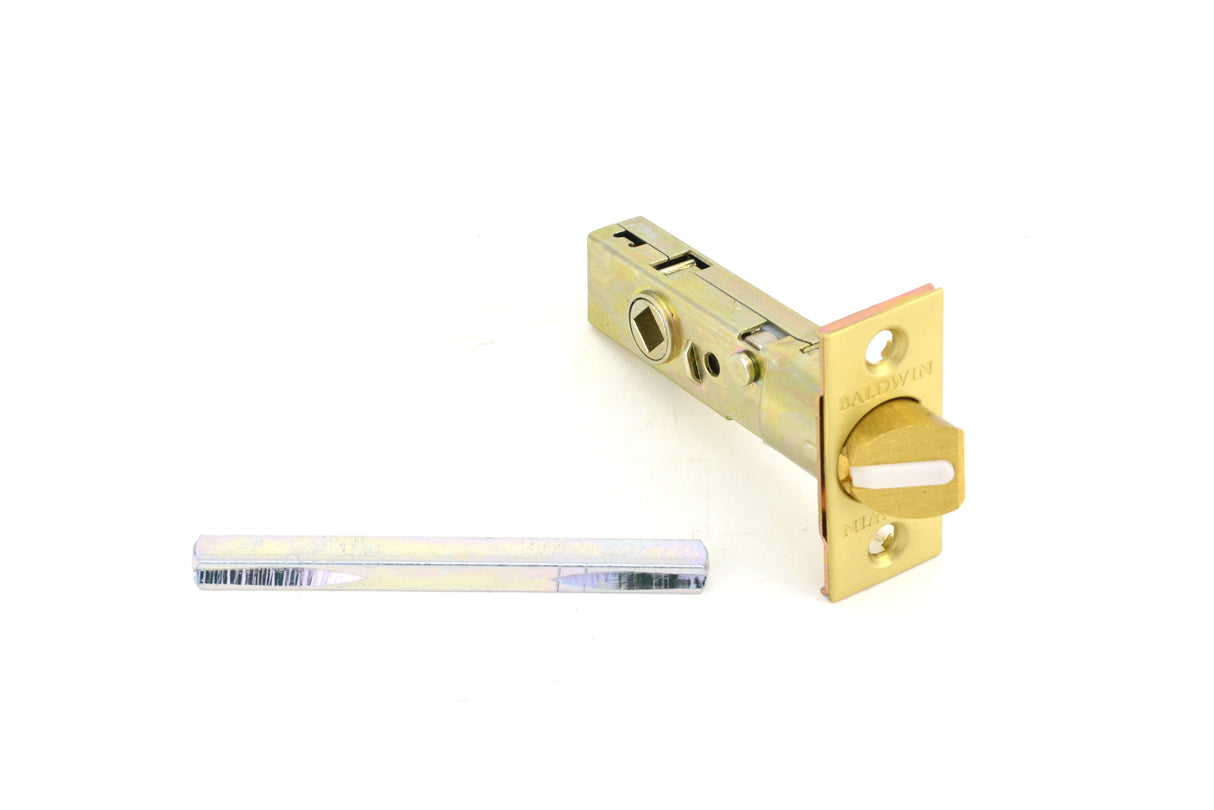 Baldwin 5513033FLS 2-3/8" Estate Lever Passage Latch with Full Lip Strike Vintage Brass Finish