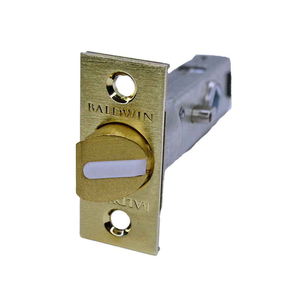 Baldwin 5513044P 2-3/8" Estate Lever Privacy Latch Lifetime Satin Brass Finish