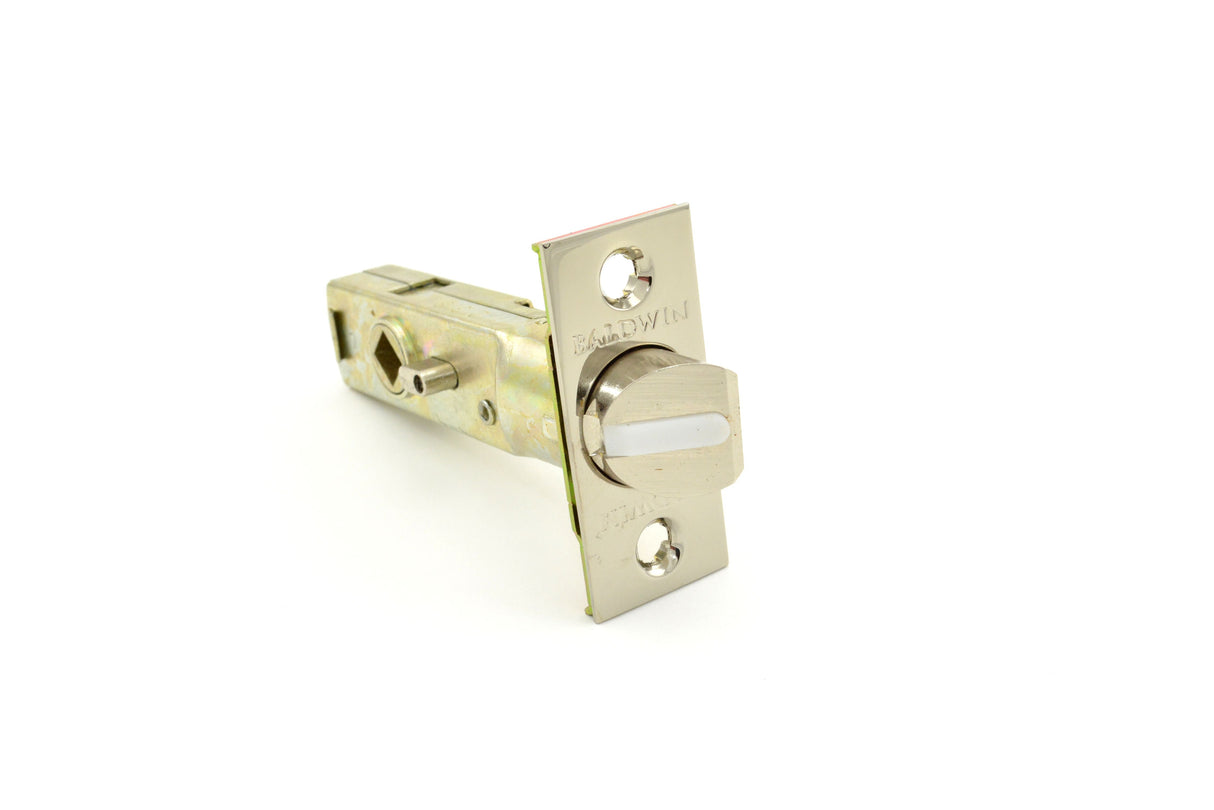 Baldwin 5513055P 2-3/8" Estate Lever Privacy Latch Lifetime Bright Nickel Finish