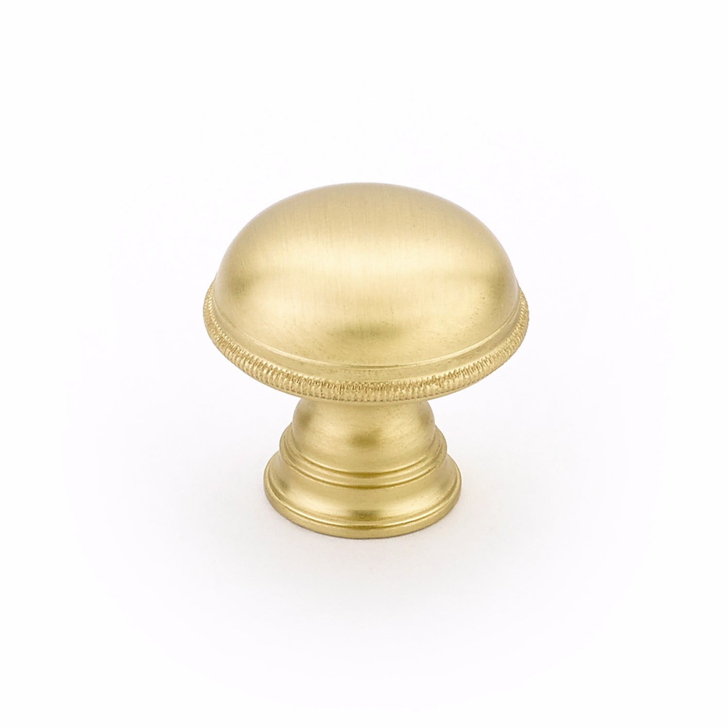 Schaub 572-SB 1-1/4" Atherton Cabinet Knob Satin Brass Finish