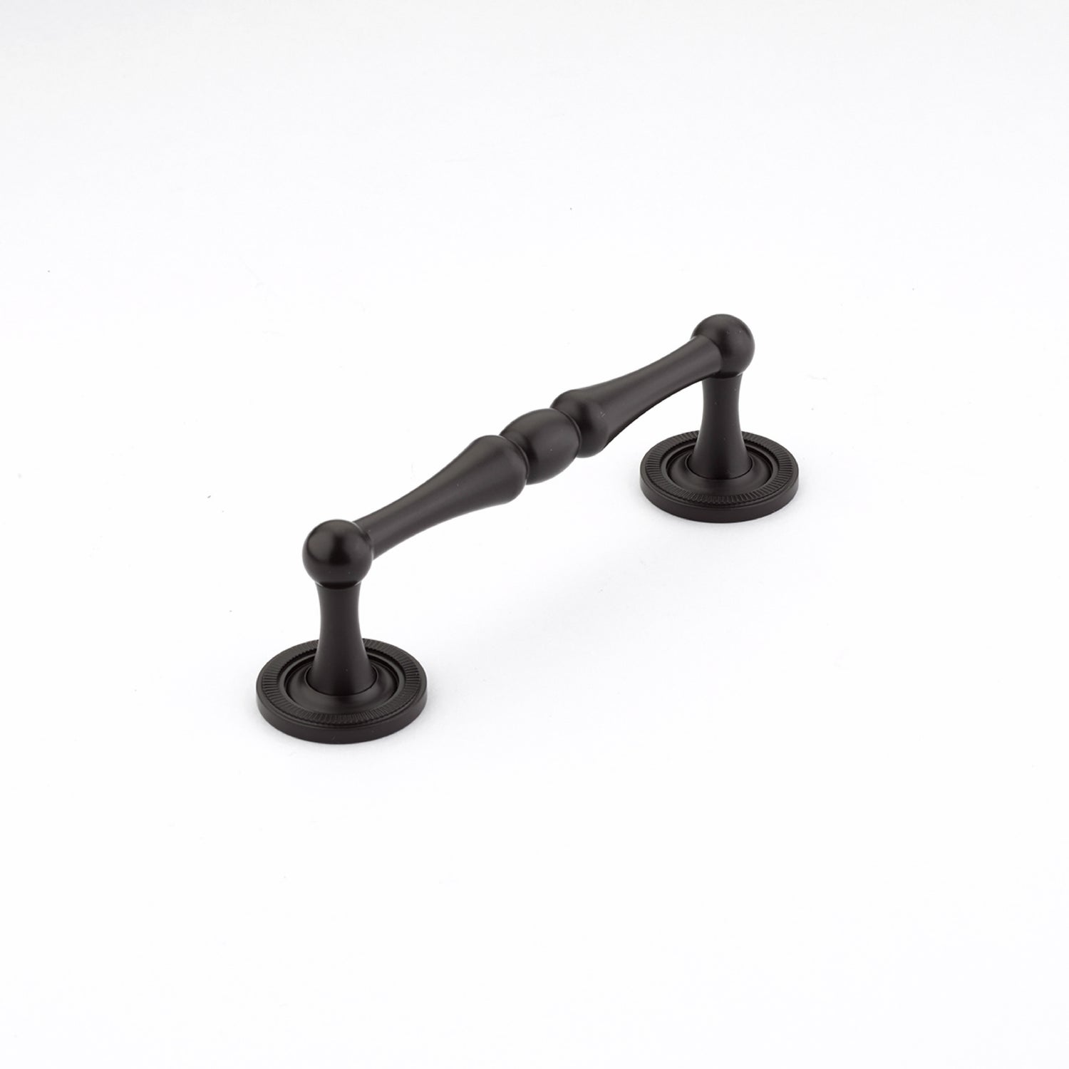 Schaub 576-10B 4" Center to Center Atherton Knurled Cabinet Pull Oil Rubbed Bronze Finish