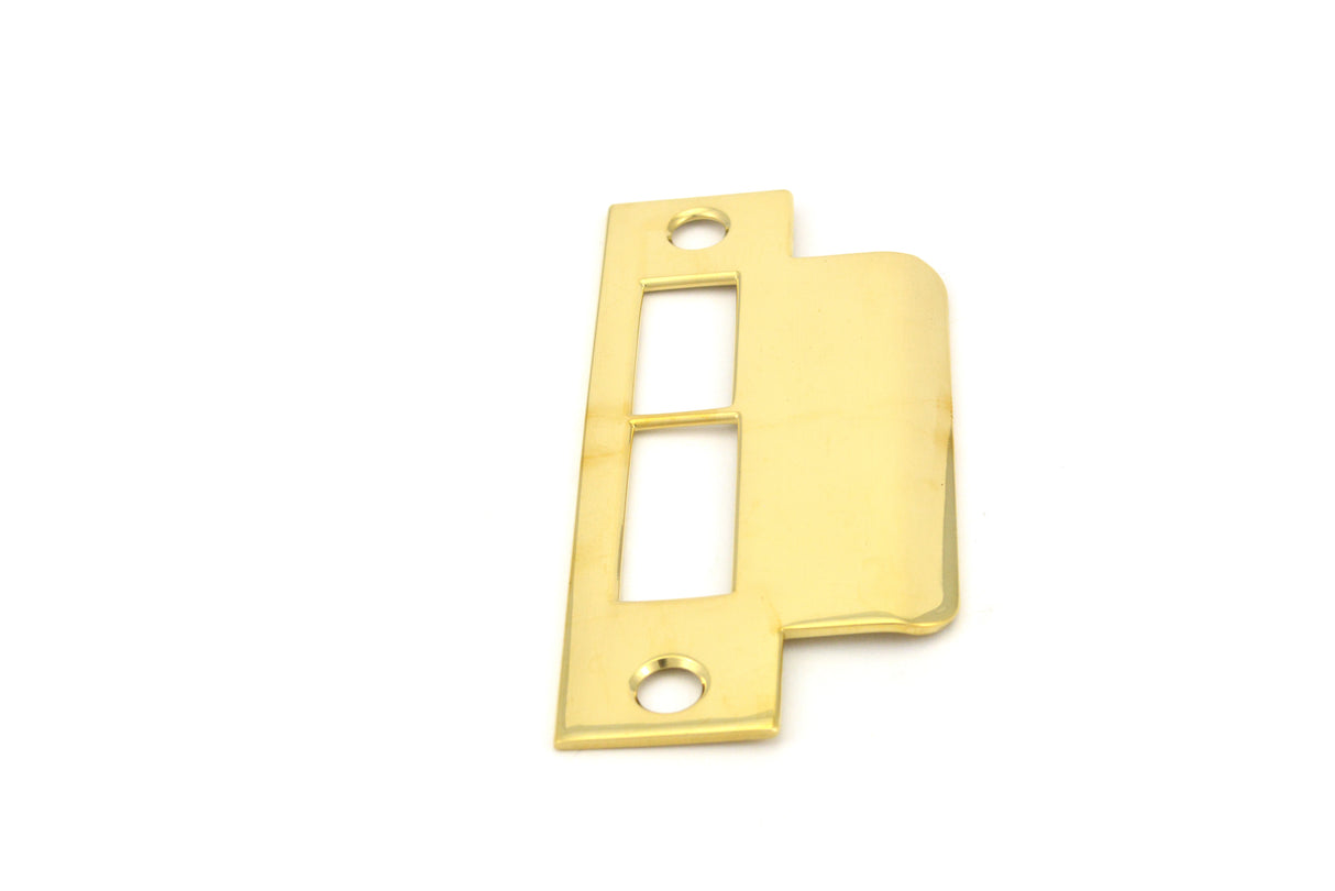 Baldwin 6339031L158 Left Hand 1-5/8" Extended ASA Strike Latch and Deadbolt Unlacquered Brass Finish